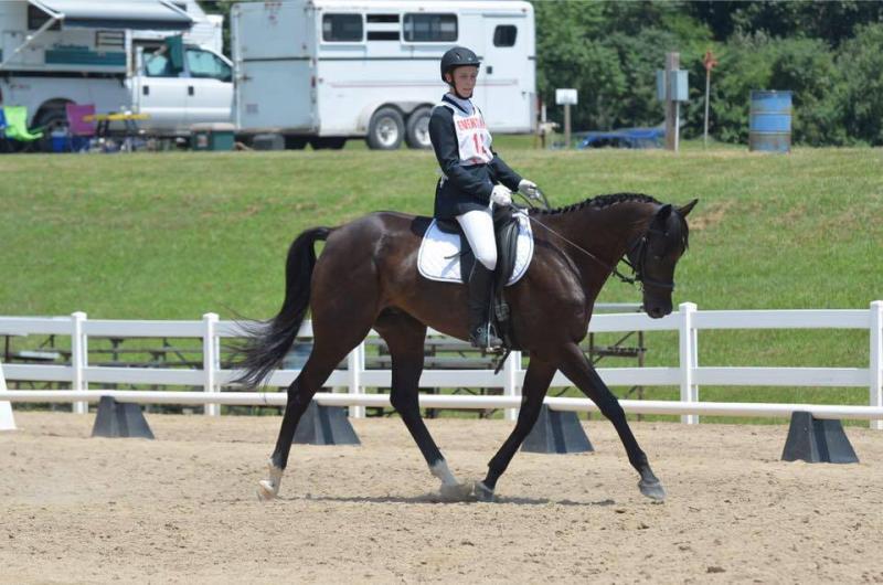 Together, Macy and Chase move through movements during the dressage phase. SUBMITTED PHOTO